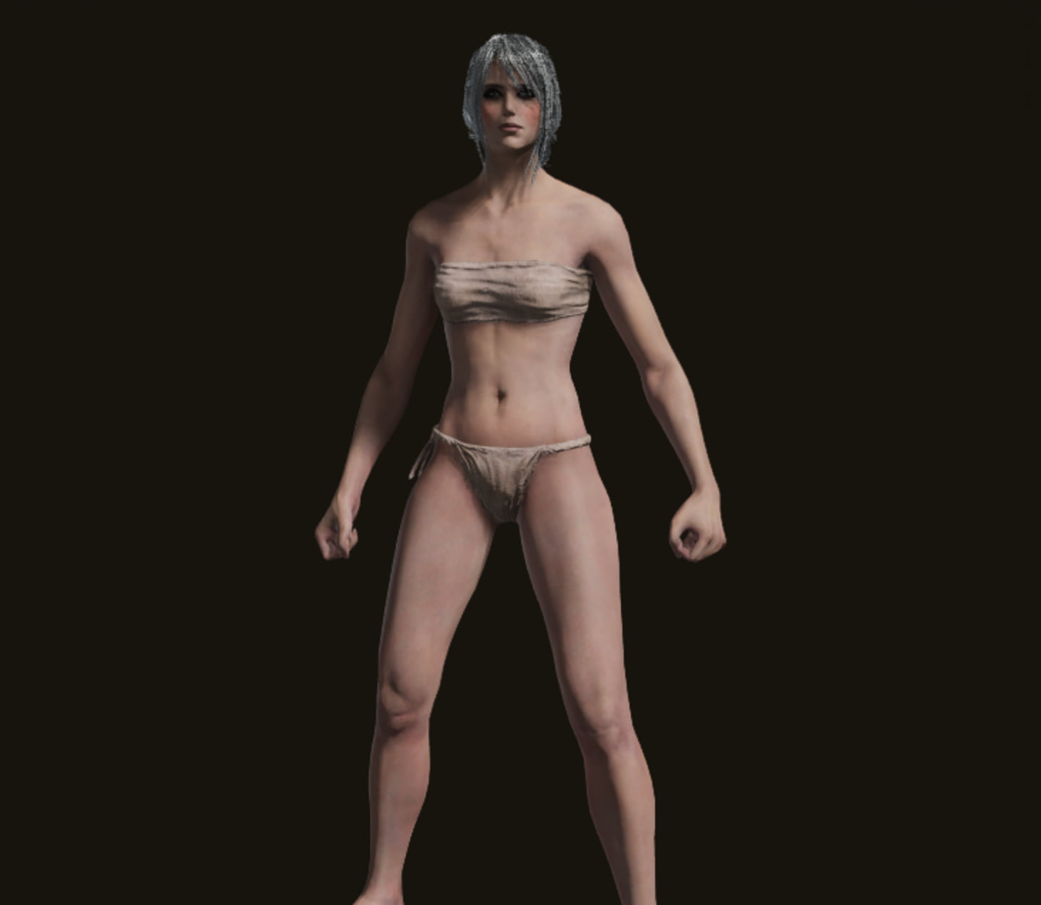 Ciri from Witcher Elden Ring character creation, body