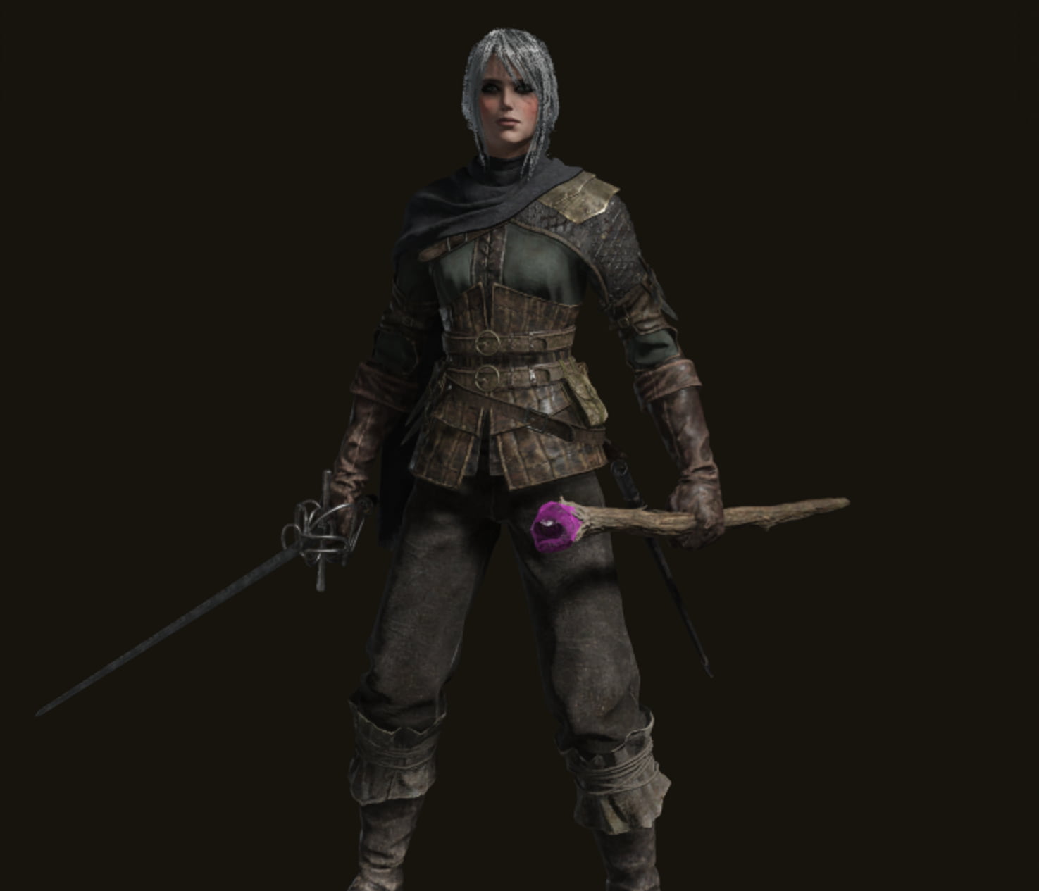 Ciri from Witcher Elden Ring character creation, preset and sliders