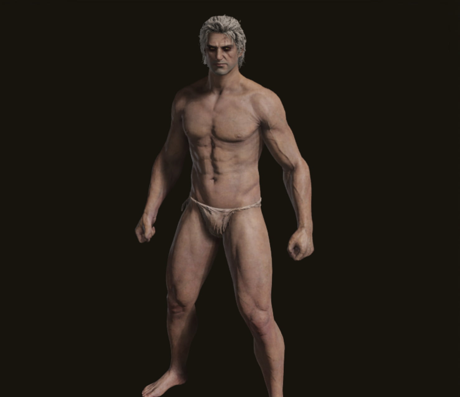 Geralt of Rivia Witcher Elden Ring character creation, body