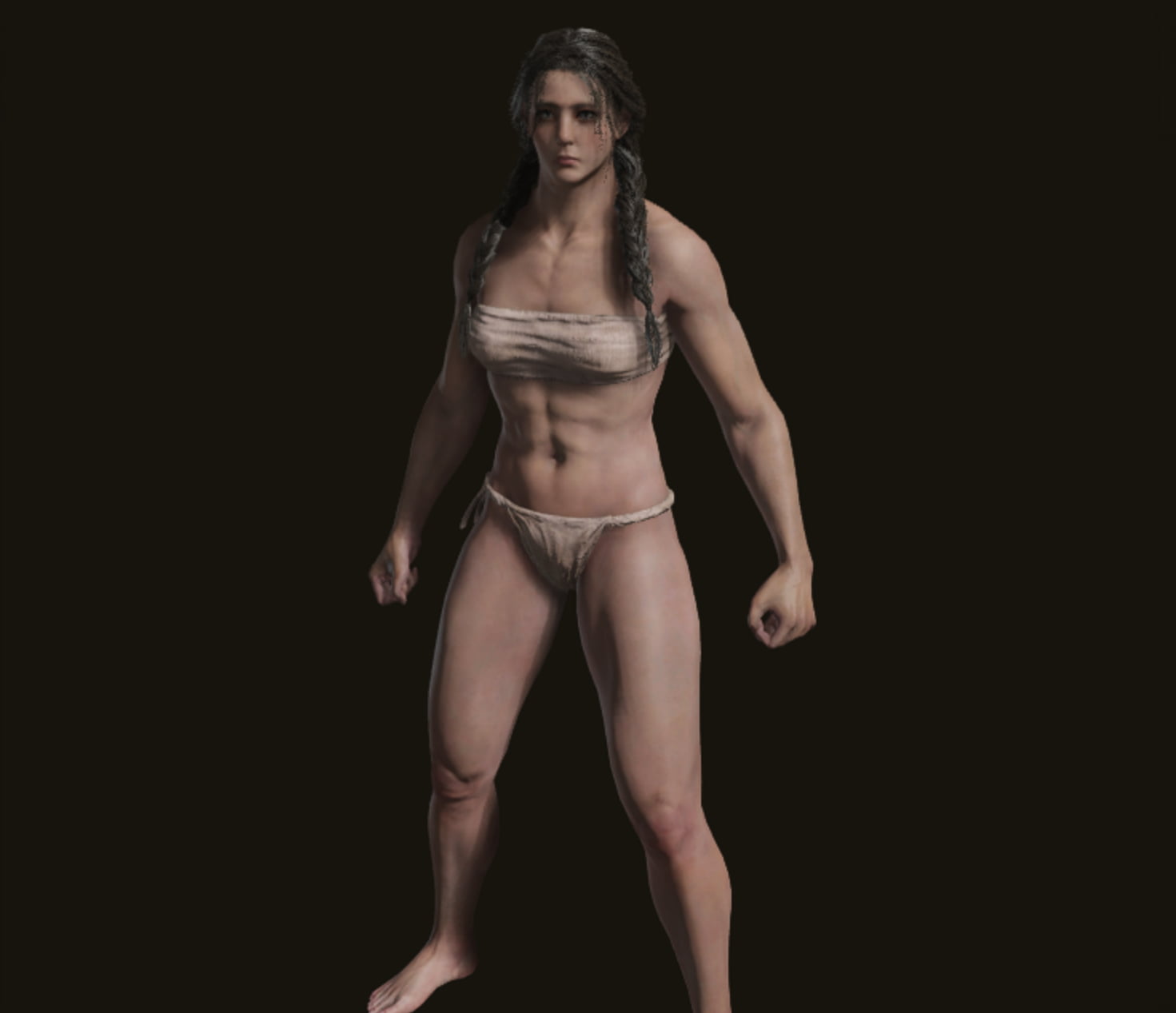 Helga Barbarian Elden Ring character creation, body