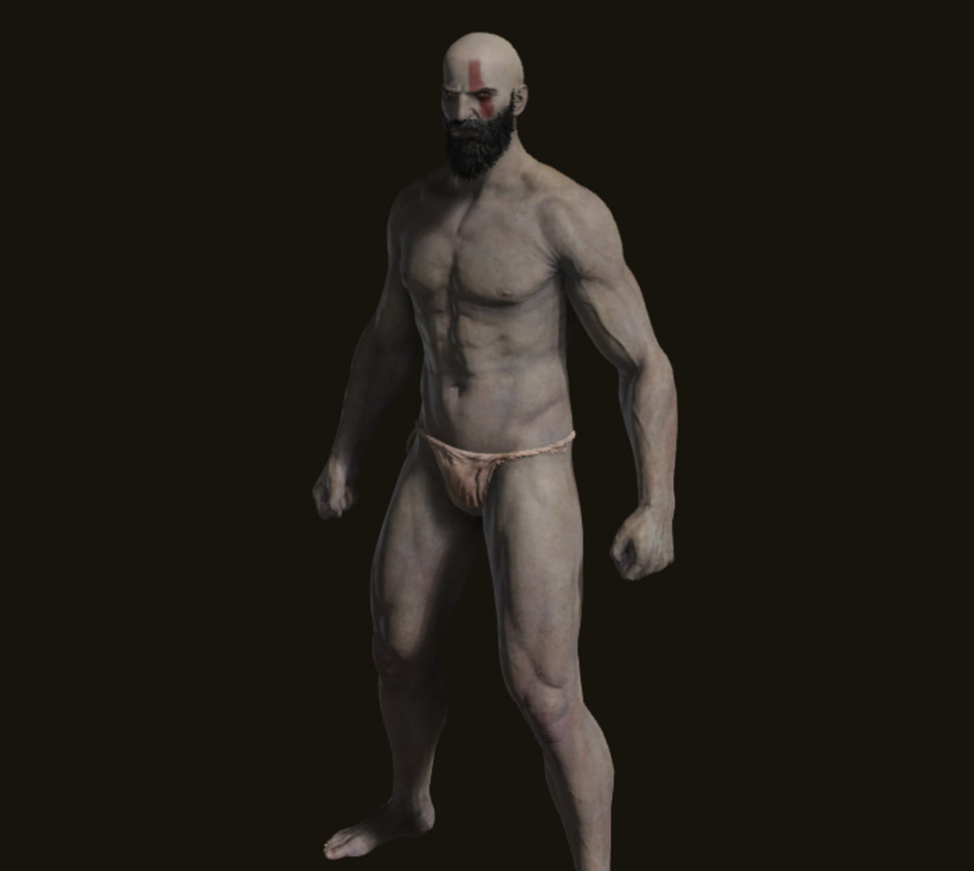 Kratos, God of War Elden Ring character creation, body