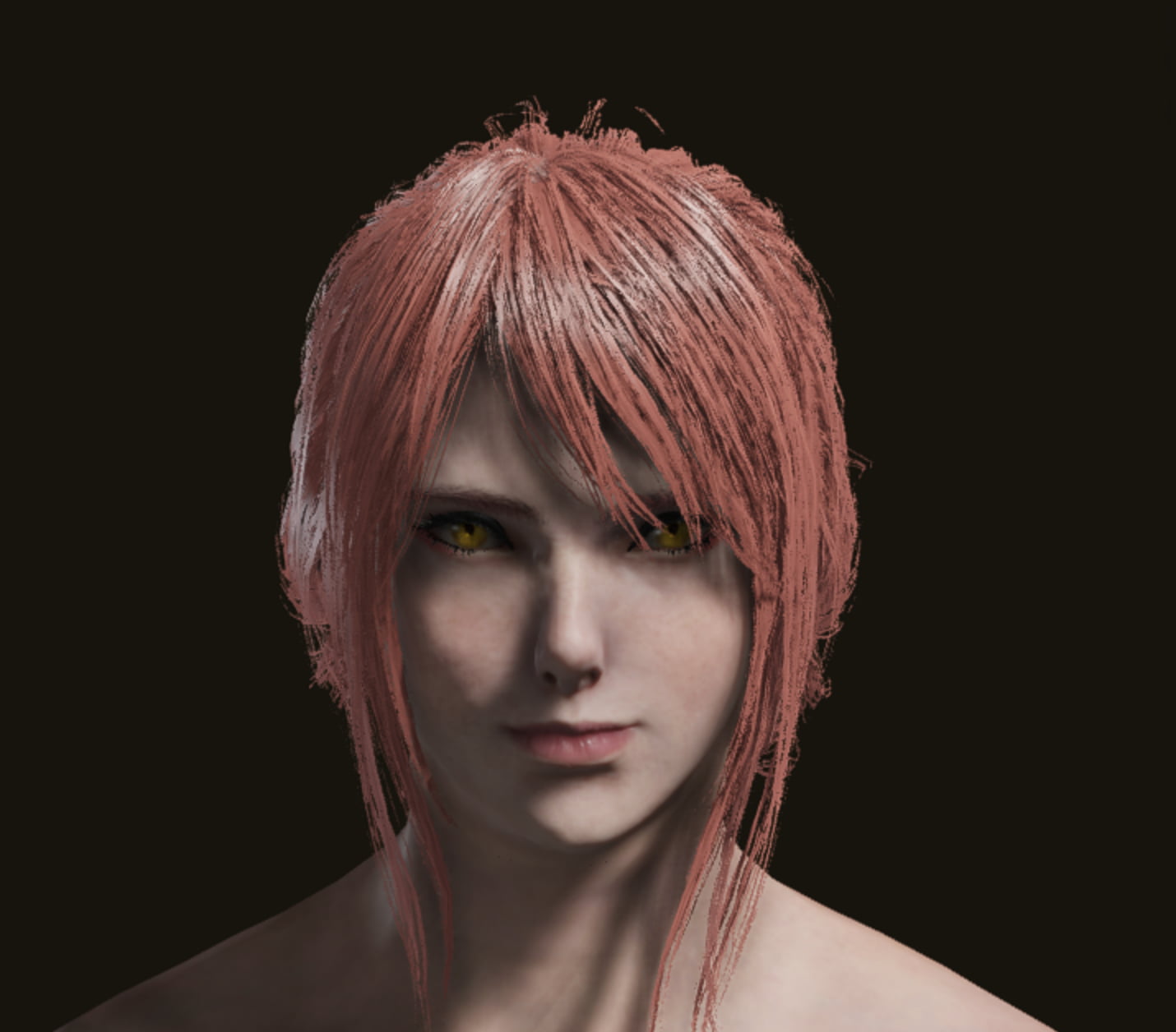 Miss Makima Elden Ring character creation, beautiful female face