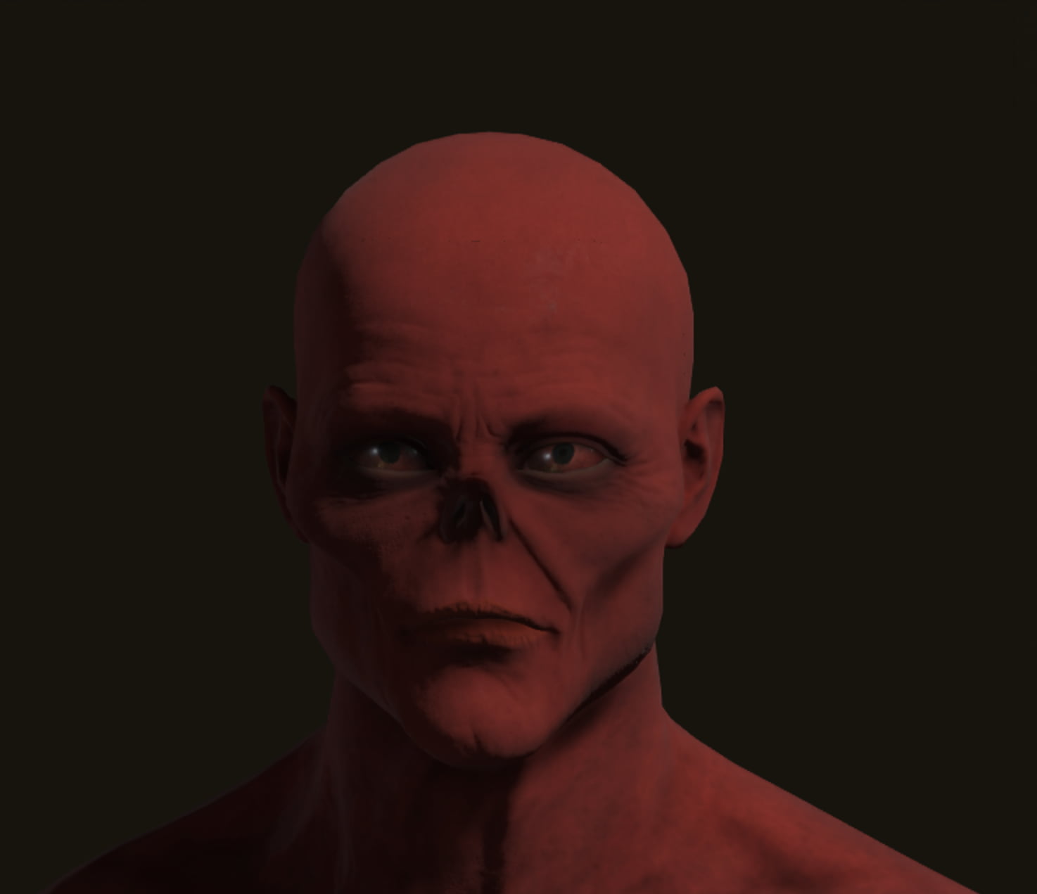 Red Skull Elden Ring character creation, face