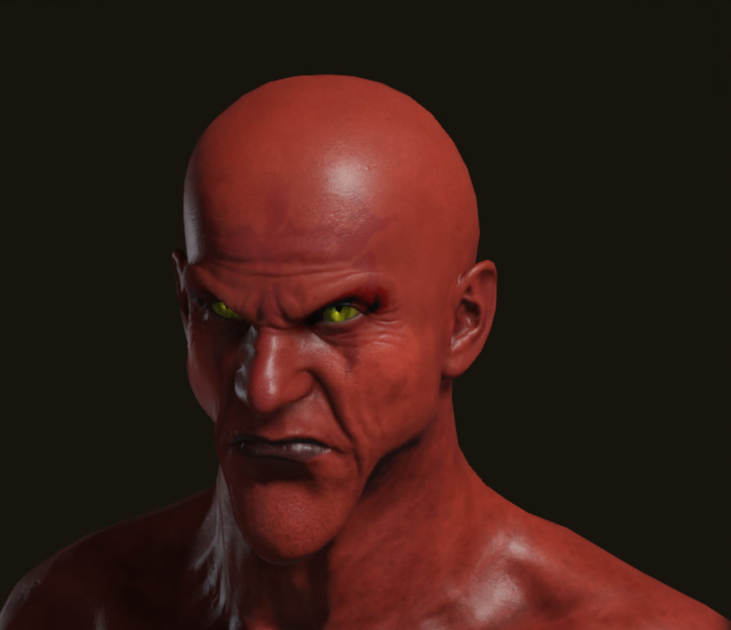 Satan, Lucifer Lord of Hell Elden Ring character creation, face